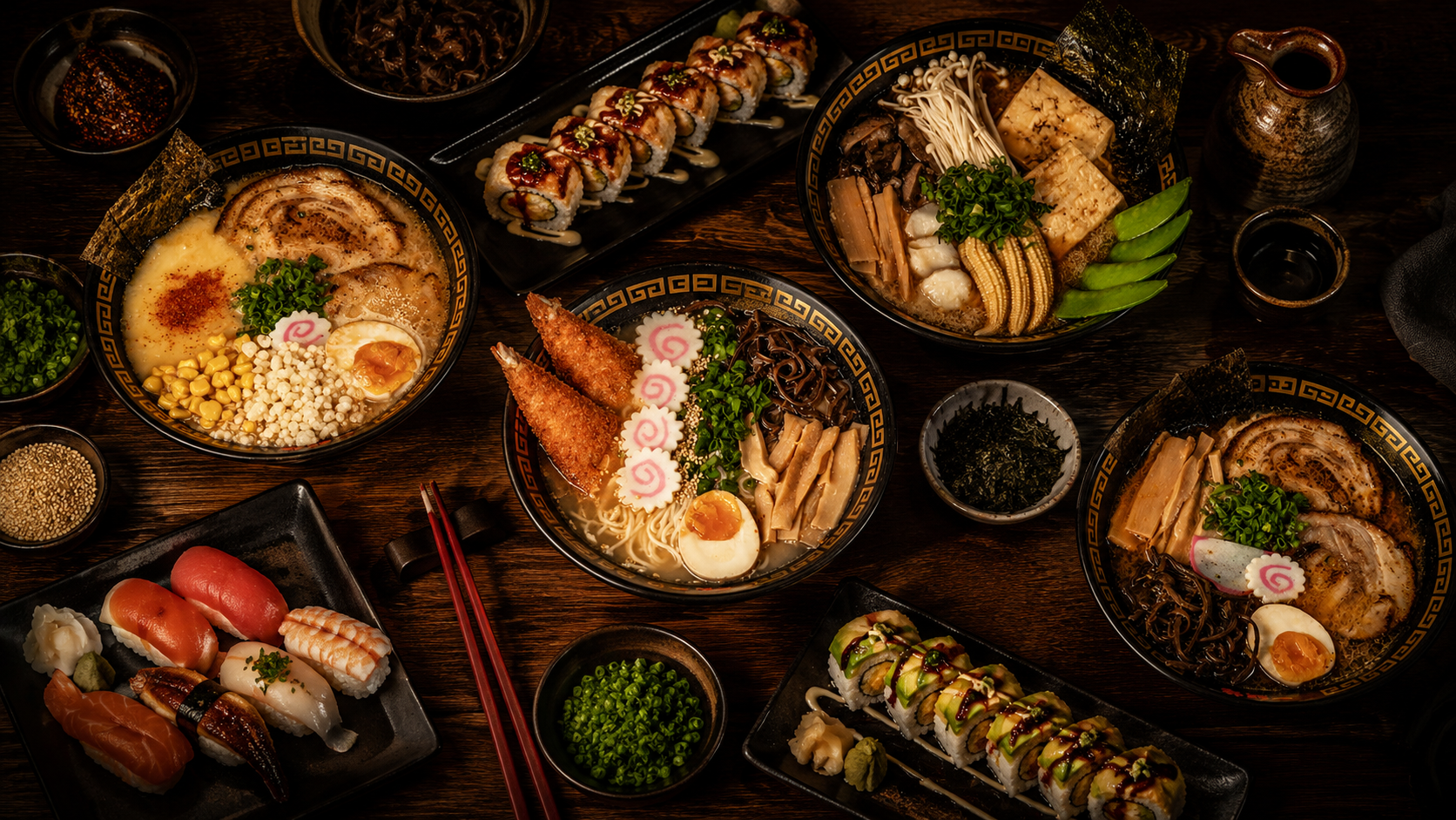 Carta Oh-Toro — ramen y sushi